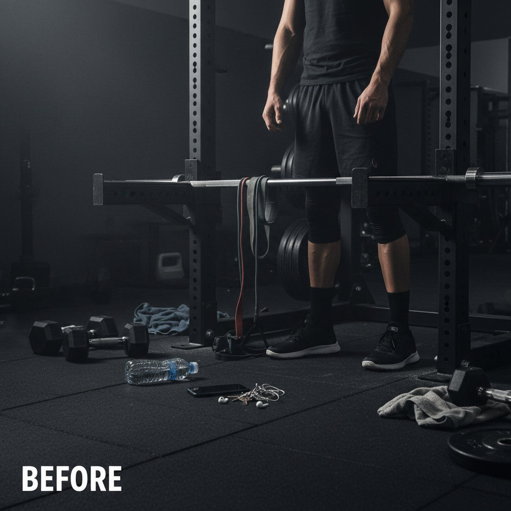 Before - Gym Clutter